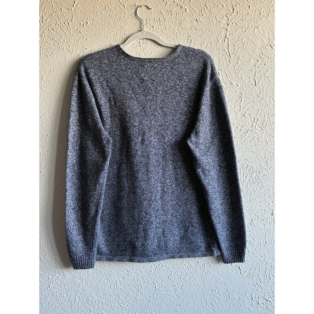 A-Frame Men's Knit Sweater Blue Crewneck Pullover Size L Casual Soft Heather - Picture 13 of 13
